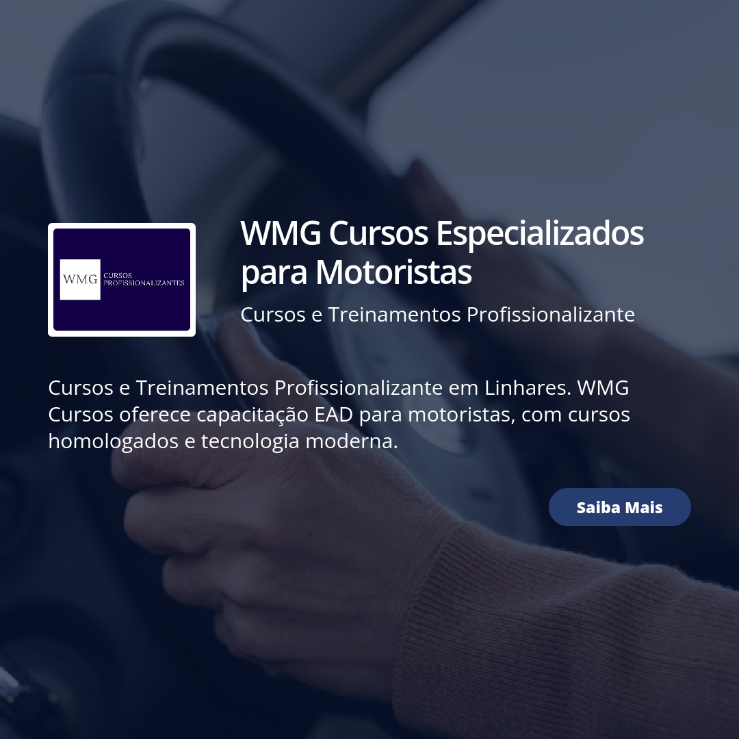 Wmg Rp WMG Cursos Especializados para Motoristas em Linhares / ES